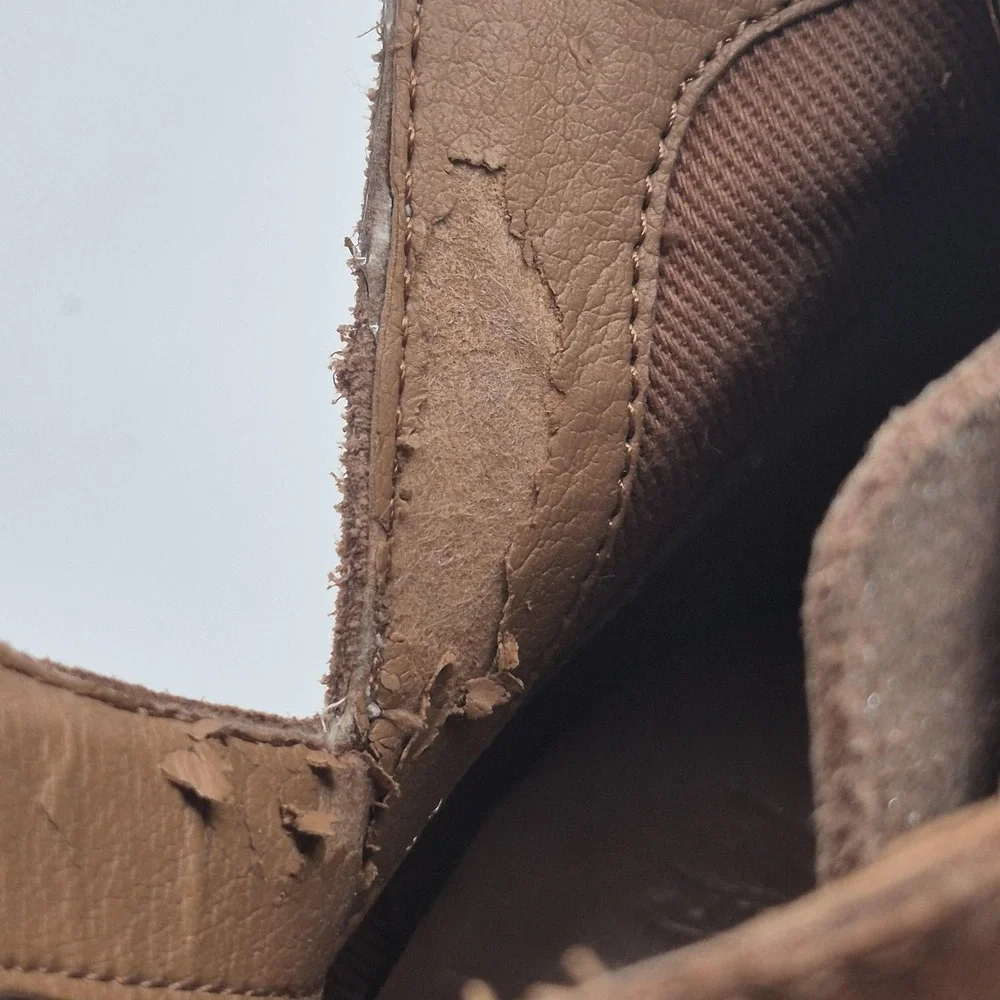 Frye and Co Boots Womens Size 9 Brown Suede Glitter Ankle Side Zip Western Style